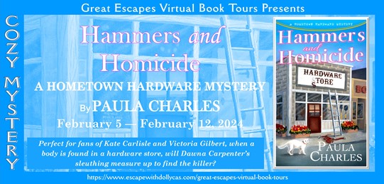 Virtual Book Tour & Book Review: Hammers and Homicide (A Hometown Hardware Mystery) by Paula Charles
