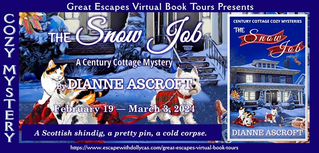Virtual Book Tour & Book Review: The Snow Job (Century Cottage Cozy Mysteries) by Dianne Ascroft