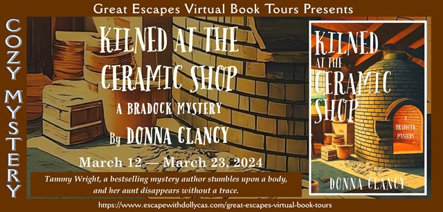 Virtual Book Tour & Book Review: Kilned at the Ceramic Shop: A Braddock Mystery by Donna Clancy