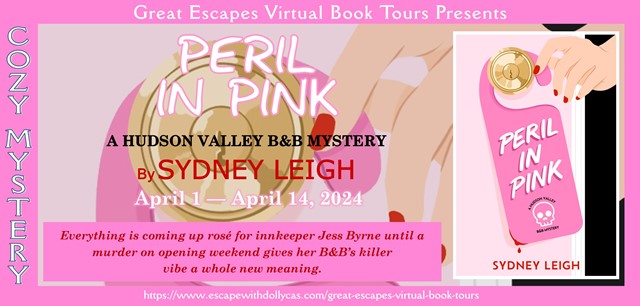 Virtual Book Tour & Book Review: Peril in Pink (Hudson Valley B&B Mysteries) by Sydney Leigh